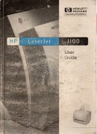 Image of Hp laserjet 1100 : user guide