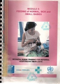 Image of Module 5 : feeding of normal, sick and small babies